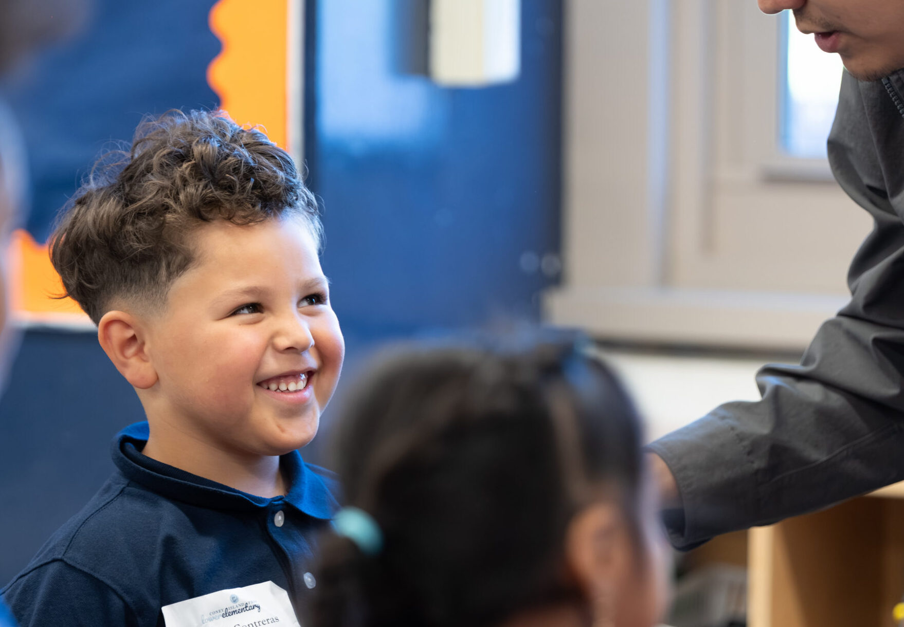 Kindergarten students building early reading skills at Coney Island Prep in Brooklyn
